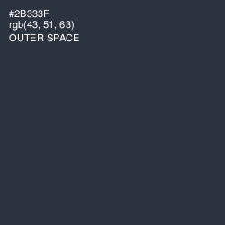 #2B333F - Outer Space Color Image